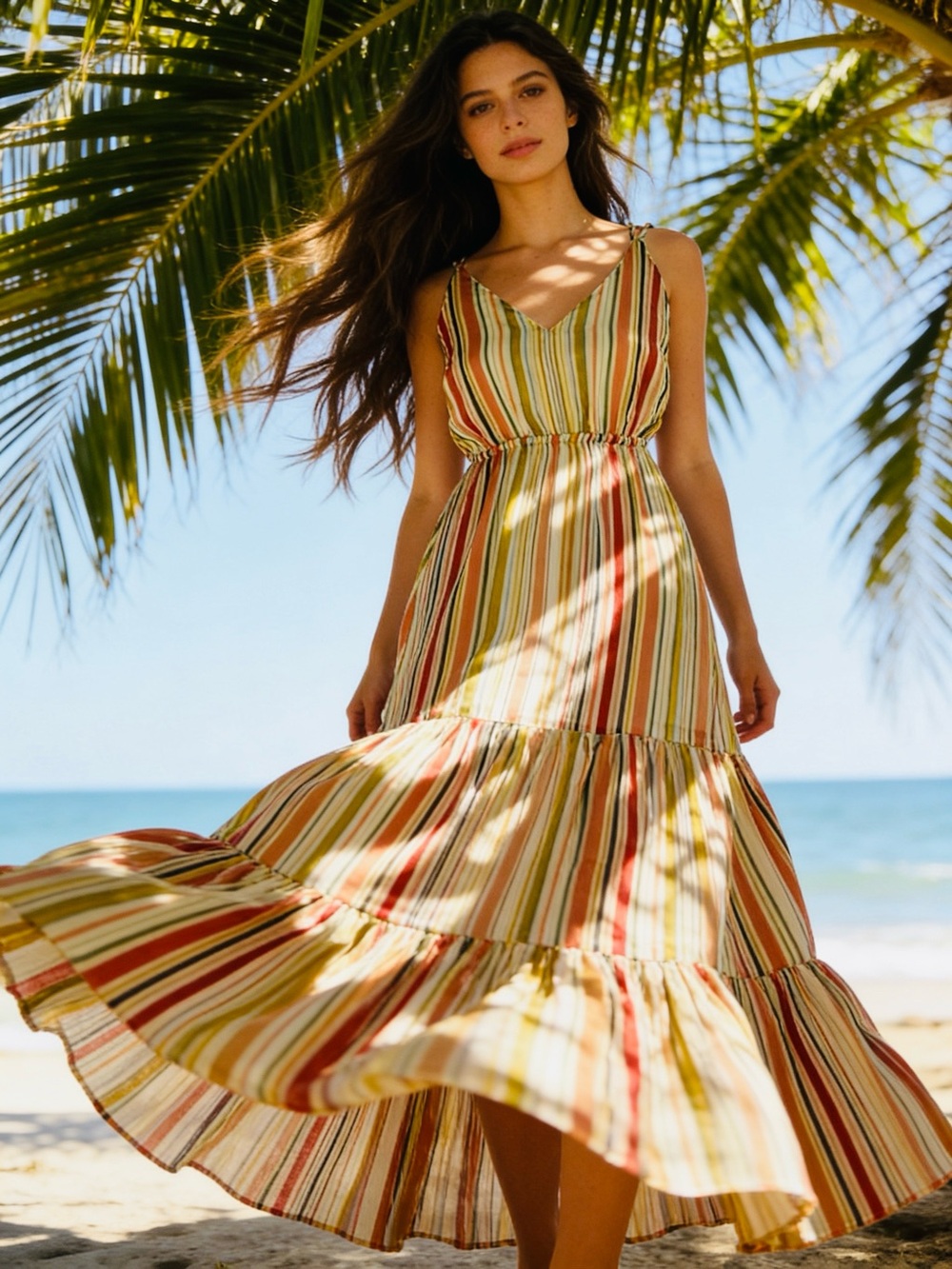 Jack by BB Dakota Women’s Multicolor Tiered Maxi Dress - Small, NWT